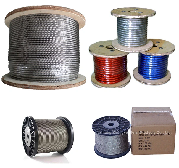 6X36+ Iwrc/ FC En12385-4 Galvanized Steel Wire Rope for Lifting Crane