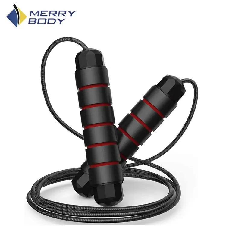 Fitness Workout Weighted Handle PVC Coated Steel Wire Adjustable Speed Skipping Rope Jump Rope