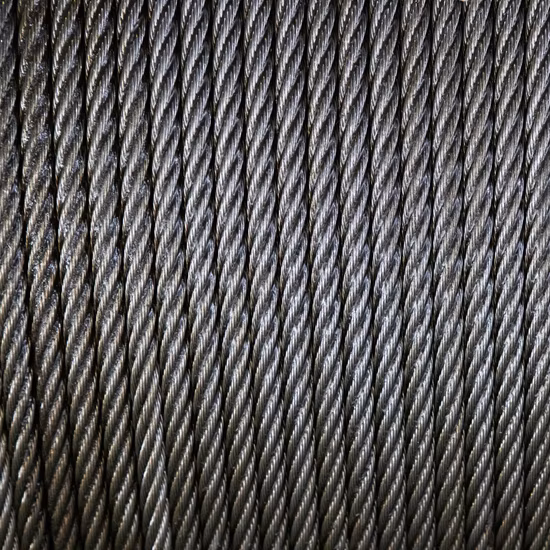 6X29f 8〜120mmケーブル亜鉛メッキまたは非亜鉛メッキ鋼線ロープ、トラッククレーンリフティング用